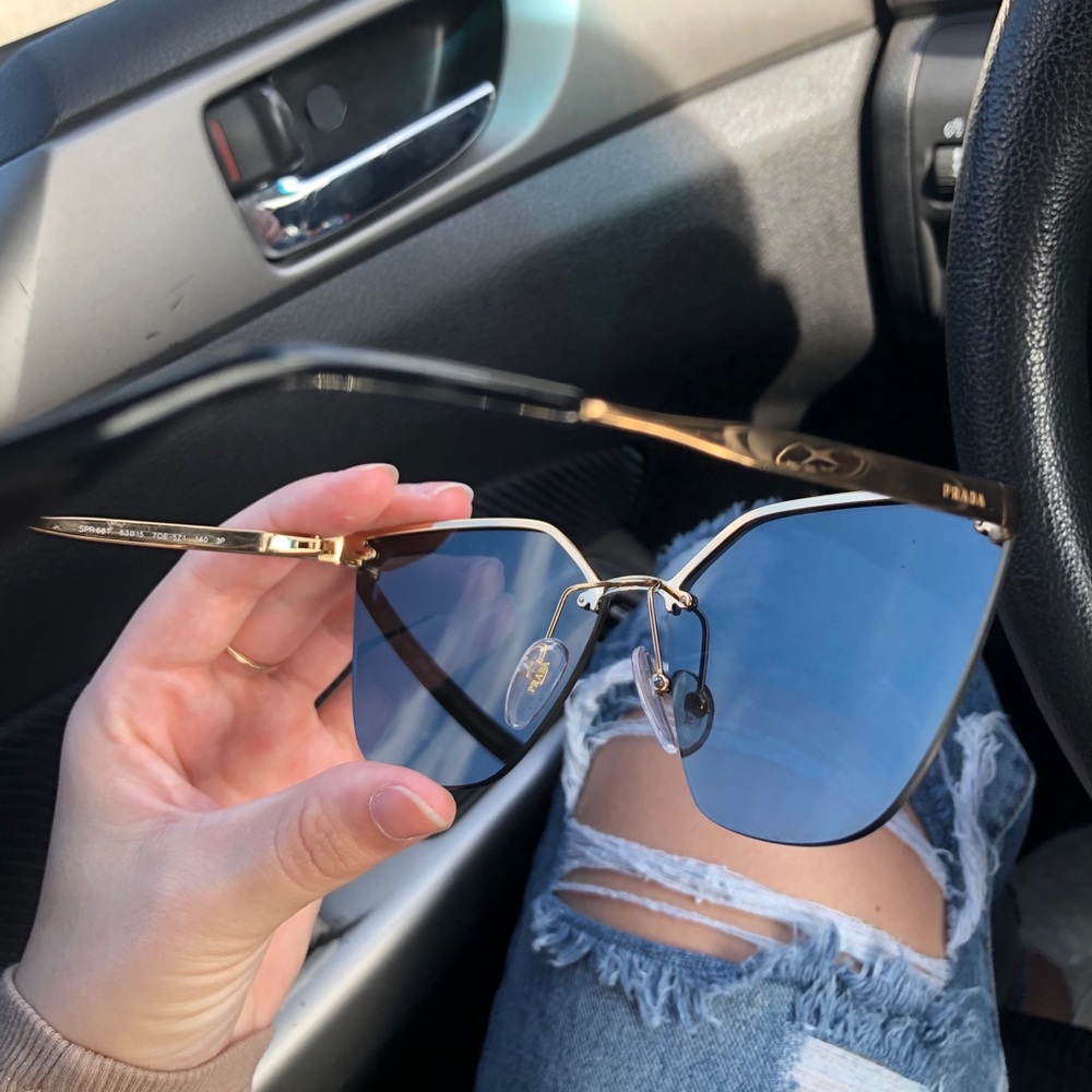 Prada cat eye sunglasses (polarized)